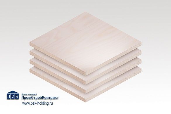 Фанера влагостойкая ФСФ 10х1525х1525 мм Свеза