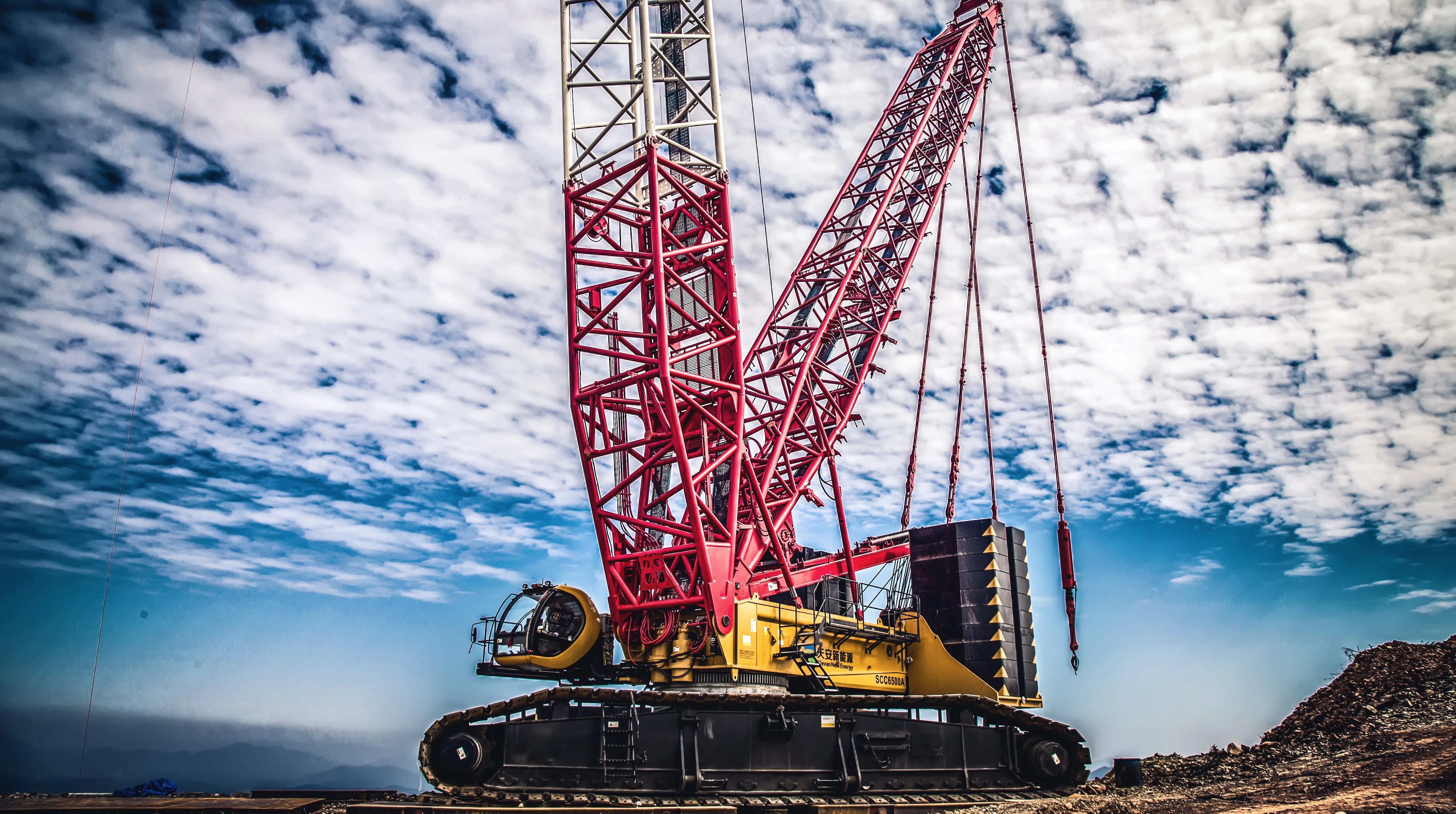 Кран гусеничный SANY SCC3500A-6  с решётчатой стрелой