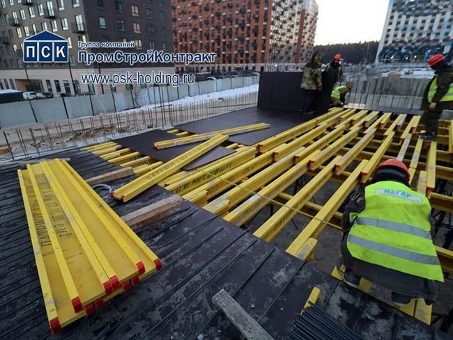 Балка «Патриот» 4,2 м, двутавровая деревянная с заглушками